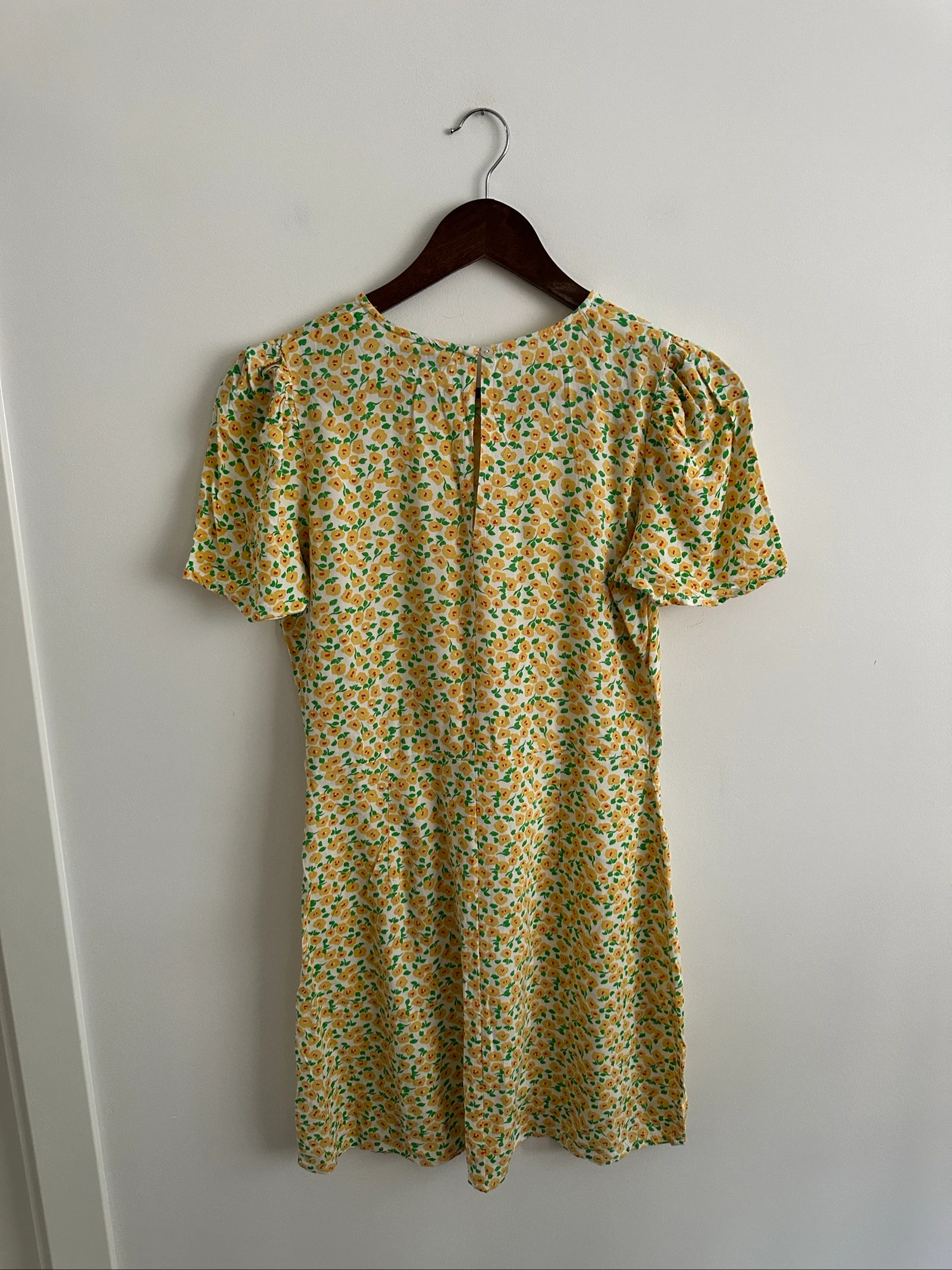 Korte bloemenjurk Lefties geel met cut-out | Maat S | Zomer | Boho – photo 5